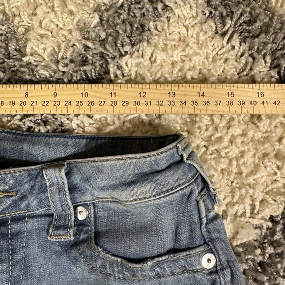 True Religion Super Skinny Knee Slit Blue Jeans Women's Size 28‎ - Picture 2 of 9